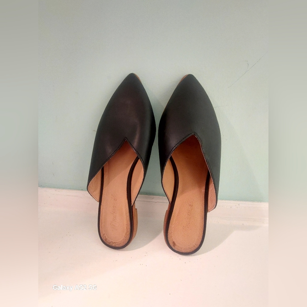 Madewell leather pointy mule